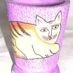 bali-art-painting-cup, hand-painted cups, bowls, pots