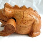 wooden-frog sound-instrument, frog sound effect, wholesale balinese exports