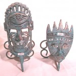 bali-agent-business-candle-holder, Balinese Carved Timber White Washed Candle Holders