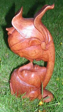 Contemporary sculpture, handmade art, unique ornament, bali artisan gift, wood carvings, home decor, collectibles