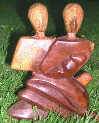 Balinese figurine sculptures, table top art, handcrafted ornaments, Indonesian artisan designs, home furnishing