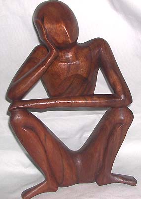 Unique gift, handmade statues, bali artisan figurine, Batik abstract wood carvings, collectible sculpture 