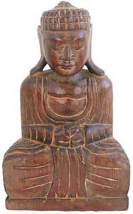 Shakyamuni buddha, indonesian fine art, handcrafted sculptures, unique carved gifts, home decor, interior designs 