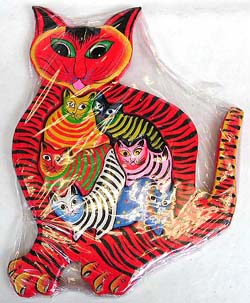 Animal shaped puzzles, batik kids puzzle, artsy indonesian games, childrens toy, colorful jigsaw