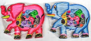 Elephant designed toy, kids bali colored game, animal picture puzzle, jigsaw puzzles, unique crafts, fun designed gift