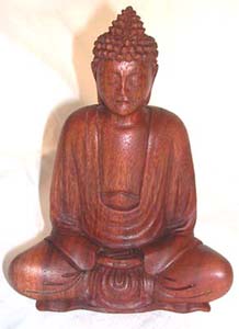 Religious sculptures, bali wood carvings, shakyamuni buddha, indonesian collectible, home furnishing, handicrafts 