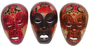 Wall decor, interior designs, aboriginal art, tribal mask, Bali ornaments, cultural images 