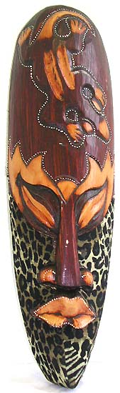 Tribal art, wall accessory, wooden mask, indonesian painting, artisan images, exotic wood decor, interior design 