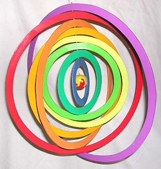 Beautiful hanging mobile, orbiting wind toys, artisan crafts, bali whirlibirds, folk art, batik decor   