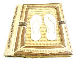 Birthday picture book, crafted photo album, tropical scrapbook, vintage memory albums, travel accessory, anniversary gift   