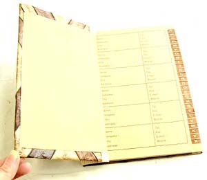 Quality address books, notebook, crafted office accessory, designer art crafts, directory crafted book   