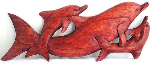 Quality wooden statue, dolphin designed figurines, home decorating, wood collectibles, bali sculpture, arts and crafts