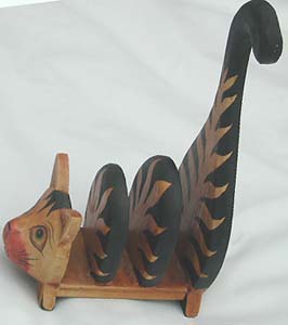 Cat designed book rack, animal lover home decor, unique crafted gift, magazine holder, interior furnishings