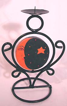 Metal candle holder, indonesian novelties, abstract art, home decor, bali giftware, contemporary ornament, Votive candle support