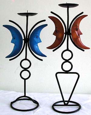 Handcrafted wooden designs, wrought iron candle holders, unique votive stand, handicraft products, balinese decorations, bali decor