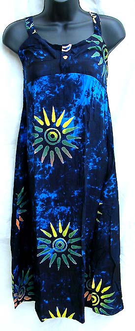 Womens summer dress, sexy resort apparel, batik fashion dresses, handcrafted wear, artisan inspired clothing, tropical sun dress