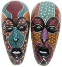 Tribal art, unique native sculptures, wall hangings, hand painted visage gifts, artisan products, indonesian wood carvings