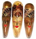 Wooden art carving, fine native sculpture, wall decor, tribal mask,indonesian gift, sculpted designs