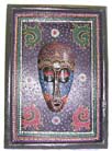 Wood plaques, carvings, painted decoration, indonesian masks, folk art collectibles, artisan gift, wooden plaques