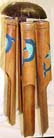 Dolphin painted crafts, balinese wind chime, artisan windchimes, decorative ornaments, aboriginal decor