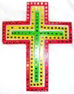 Religious decor, cross designed mobile, wind art, colorful bali gifts, whirlybirds, batik collectibles