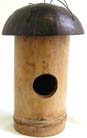 Bamboo home decor, bird house, handcrafted houses, song bird art, garden carvings, batik outdoor crafts